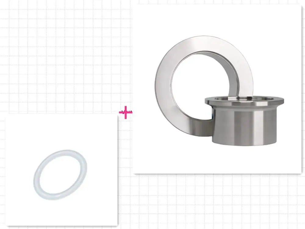 SS304 Sanitary Couple Set with 2pcs 2.5" Pipe OD 63mm Sanitary Weld on Ferrule + 1pcs PTFE Gasket-in Pipe Fittings from
SS304 Sanitary Couple Set with 2pcs 2.5" Pipe OD 63mm Sanitary Weld on Ferrule + 1pcs PTFE Gasket-in Pipe Fittings from