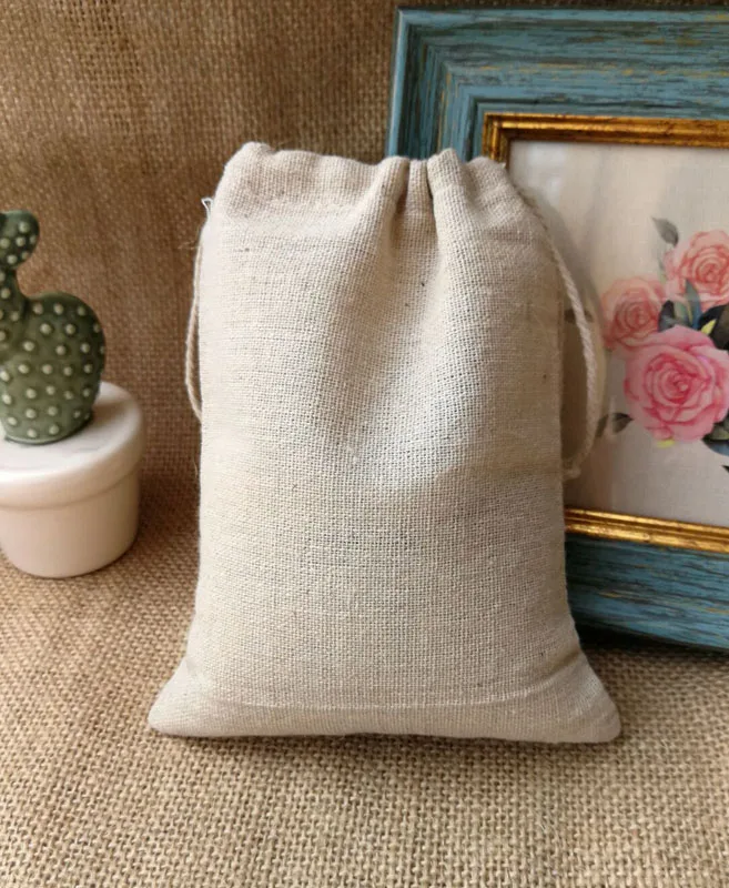 Cotton Linen Drawstring Bag 15X20cm(6"x 8") pack of 50 Makeup Jewelry jute Gift Pouch
Cotton Linen Drawstring Bag 15X20cm(6"x 8") pack of 50 Makeup Jewelry jute Gift Pouch