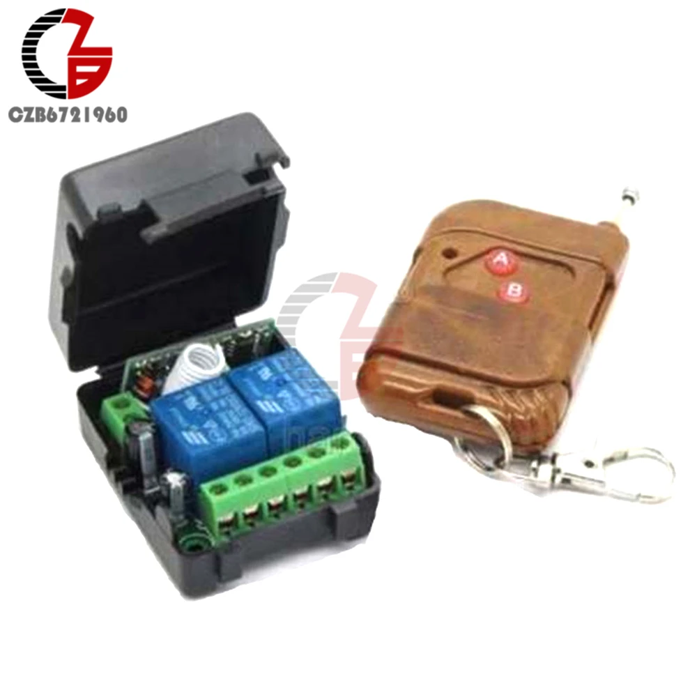 Description Picture 6 of item315MHz 433MHz DC 12V 2CH 2 Channel Wireless RF Remote Control Switch Transmitter+ Receiver Relay Switch Module