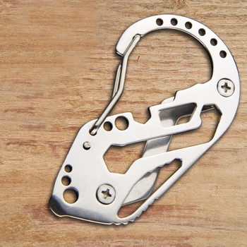 Outdoor Multifunctional EDC Tool Hiking Climbing Buckle Stainless Steel Holes Key Ring Holder Carabiner Mountaineering Survival
Outdoor Multifunctional EDC Tool Hiking Climbing Buckle Stainless Steel Holes Key Ring Holder Carabiner Mountaineering Survival