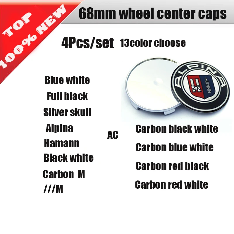 4pcs/set 68mm blue white wheel center cap Wheel Dust-proof emblem covers Stikcers for BMW car styling car decoration accessories
4pcs/set 68mm blue white wheel center cap Wheel Dust-proof emblem covers Stikcers for BMW car styling car decoration accessories