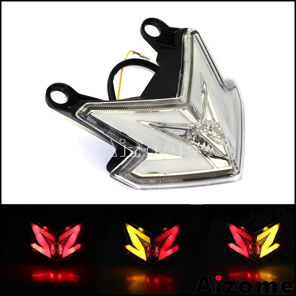 Clear Motorcycle LED Tail Light Tailight Integrated Stop Rear Lamp Turn Signals Light For Kawasaki Z800 Ninja ZX6R 636 2013 2014
Clear Motorcycle LED Tail Light Tailight Integrated Stop Rear Lamp Turn Signals Light For Kawasaki Z800 Ninja ZX6R 636 2013 2014