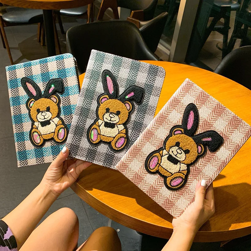 3D bear Embroidery cloth Stand Cover Smart Sleep Wake up Flip Case for tablet apple iPad mini 1 2 3 4 A1599 A1600 A1489 A1490
3D bear Embroidery cloth Stand Cover Smart Sleep Wake up Flip Case for tablet apple iPad mini 1 2 3 4 A1599 A1600 A1489 A1490