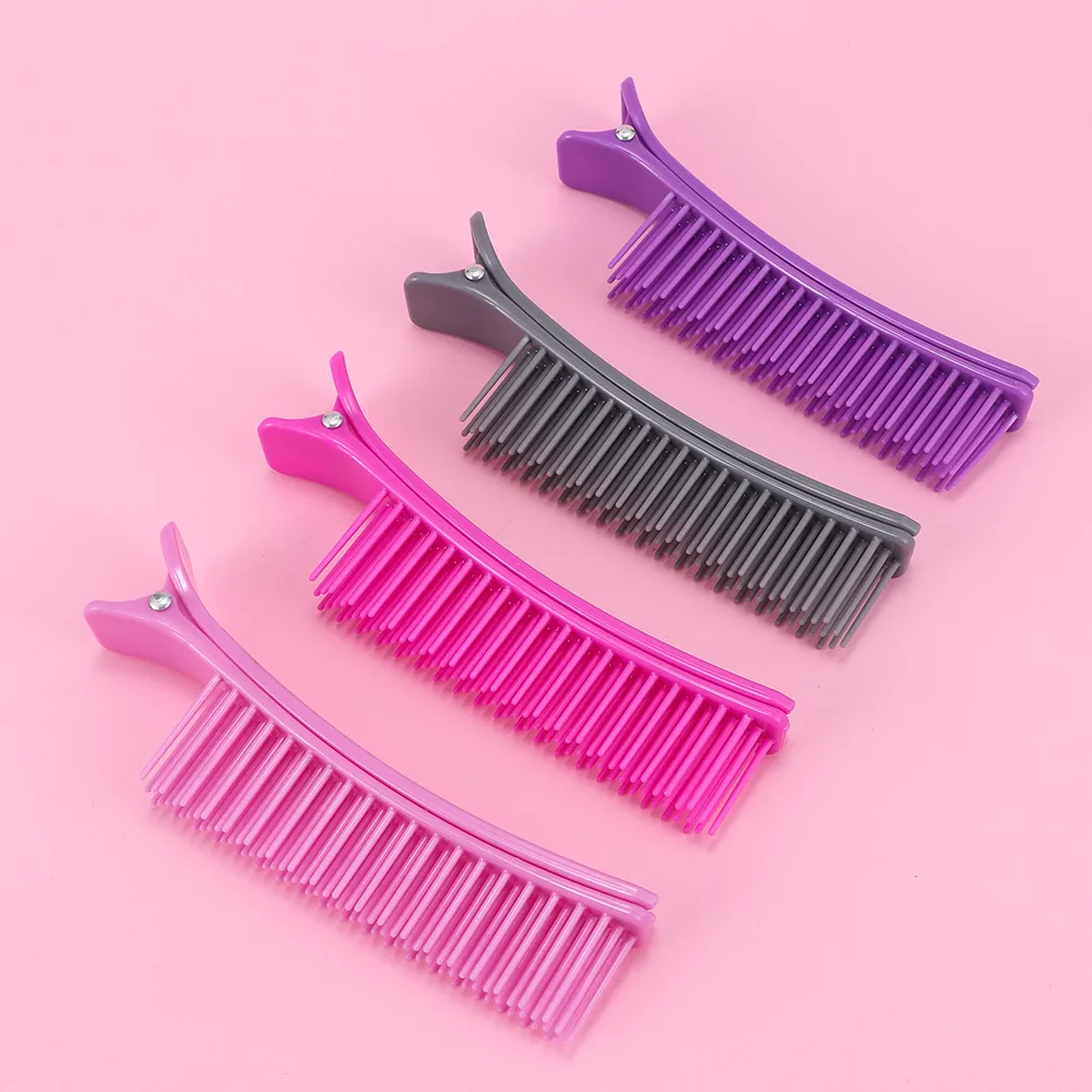New 1 pc Hairdressing Sectioning Cutting Clamps with Comb Clips Styling Tools Plastic Double-sided Use Hair Clips
New 1 pc Hairdressing Sectioning Cutting Clamps with Comb Clips Styling Tools Plastic Double-sided Use Hair Clips