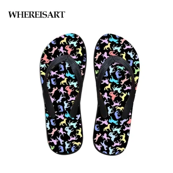 WHEREISART Beach Shoes Flip Flop in Women's Slippers Colorful Dog Pattern Sandals Girls Flat Home Slippers Zapatillas Mujer
WHEREISART Beach Shoes Flip Flop in Women's Slippers Colorful Dog Pattern Sandals Girls Flat Home Slippers Zapatillas Mujer