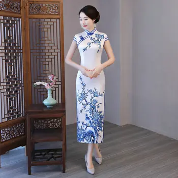 New Vintage Print Floral Elegant Traditional Chinese Women Dress Satin Sexy Ankle-Length Qipao Lady Slim Cheongsam V760
New Vintage Print Floral Elegant Traditional Chinese Women Dress Satin Sexy Ankle-Length Qipao Lady Slim Cheongsam V760