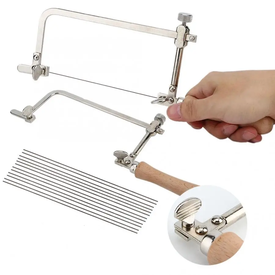 Woodworking Steel Saw Jewelry Tool Making Cutting Wood Handle Equipment High Quality DIY Jewelry Tool 12 Blade Saw Bow Option
Woodworking Steel Saw Jewelry Tool Making Cutting Wood Handle Equipment High Quality DIY Jewelry Tool 12 Blade Saw Bow Option