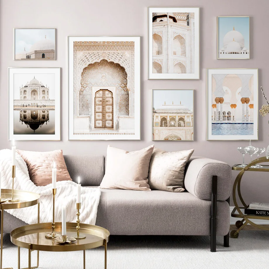 Home Wall Art HD Prints Nordic Style Morocco Taj Mahal Painting Canvas Simple Pictures Poster Modular For Bedroom Decoration
Home Wall Art HD Prints Nordic Style Morocco Taj Mahal Painting Canvas Simple Pictures Poster Modular For Bedroom Decoration