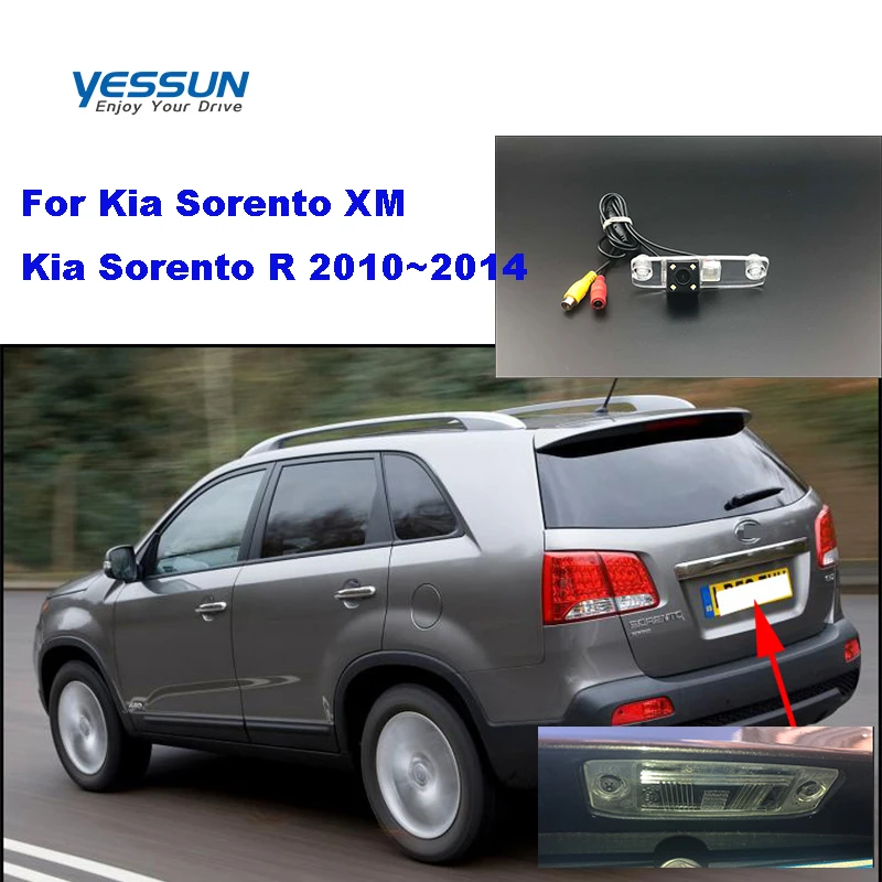 Лицензионные автомобильные камеры Yessun palte для Kia Sorento XM R 2010 ~ 2014 ночное видение CCD