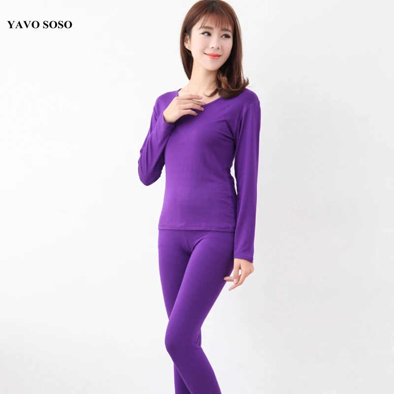 YAVO SOSO Autumn spring style plus size 6XL High elastic modal Long Johns Women pajamas suits
YAVO SOSO Autumn spring style plus size 6XL High elastic modal Long Johns Women pajamas suits