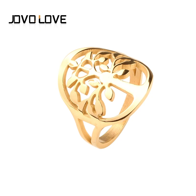 Luxury Gold Color Tree of Life Ring for Women Jewelry High Quality Stainless Steel with gold color Women Party Ring 
Luxury Gold Color Tree of Life Ring for Women Jewelry High Quality Stainless Steel with gold color Women Party Ring