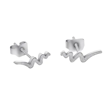10pairs/lot Simple Snake Stud Earrings For Women Christmas Jewelry Birthday gift Gold Stainless Steel Wave Boucle d'oreille
10pairs/lot Simple Snake Stud Earrings For Women Christmas Jewelry Birthday gift Gold Stainless Steel Wave Boucle d'oreille
