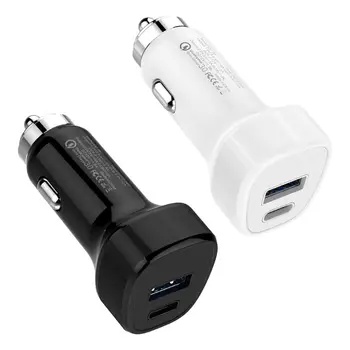 New USB C 2 Ports Car Fast Charger Quick Charging Adapter for iPhone Samsung Xiaomi Huawei Android Cellphones for 12V-24V Car
New USB C 2 Ports Car Fast Charger Quick Charging Adapter for iPhone Samsung Xiaomi Huawei Android Cellphones for 12V-24V Car
