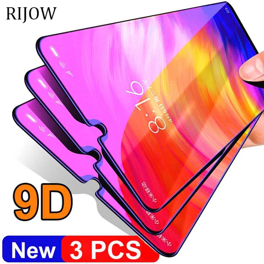 

3Pcs/lot 9D for Xiaomi Redmi K20 Mi 9T Pro Tempered Glass Screen Protector Full Film Xiomi Redmi Note 8 7 7A 6A S2 Mi 9 SE A3 lte CC9 Global