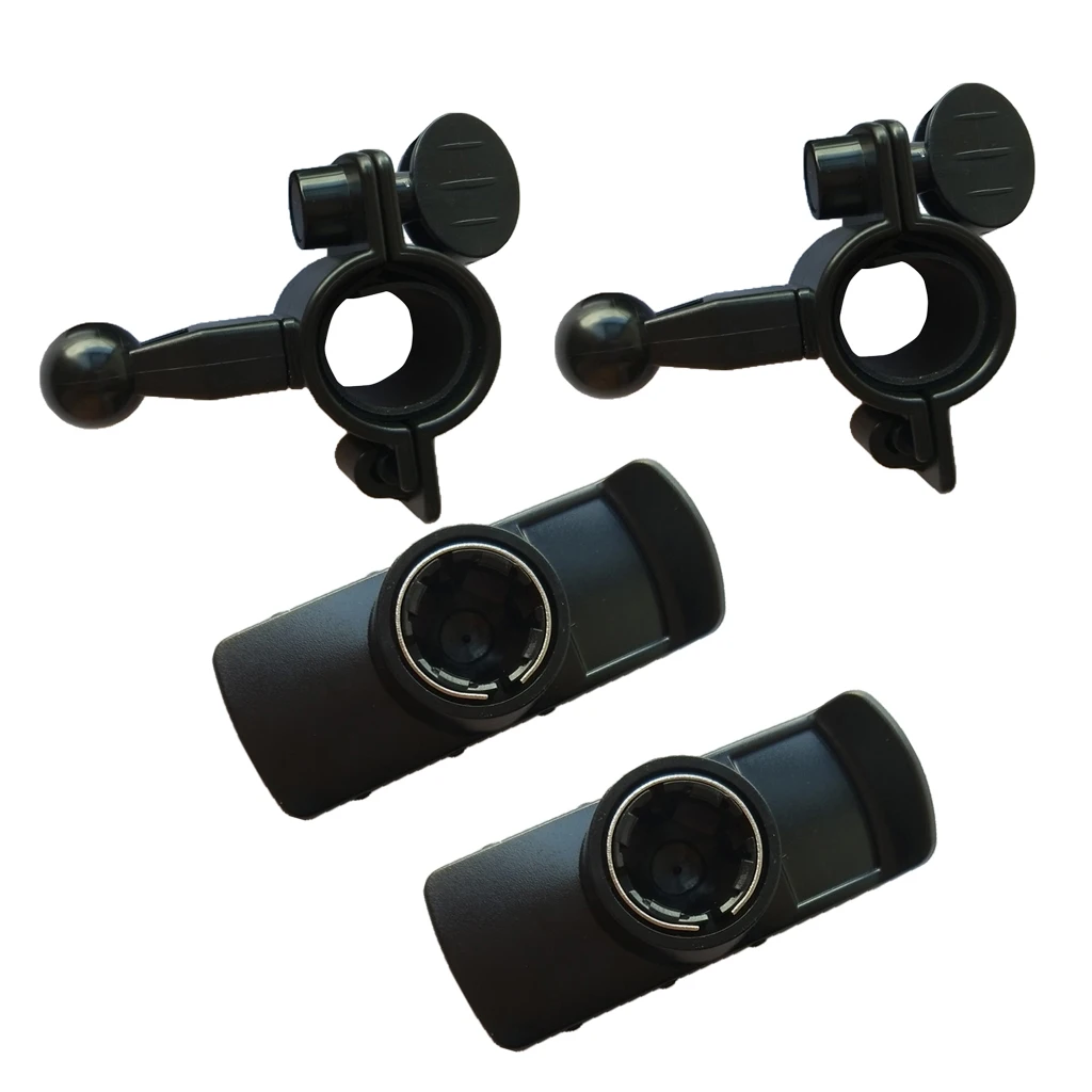 2 Pieces Motorcycle Blike Handlebar Mount for Garmin GPSMAP 62 62S 62ST Rino 650 Garmin eTrex 10 20 30 Black