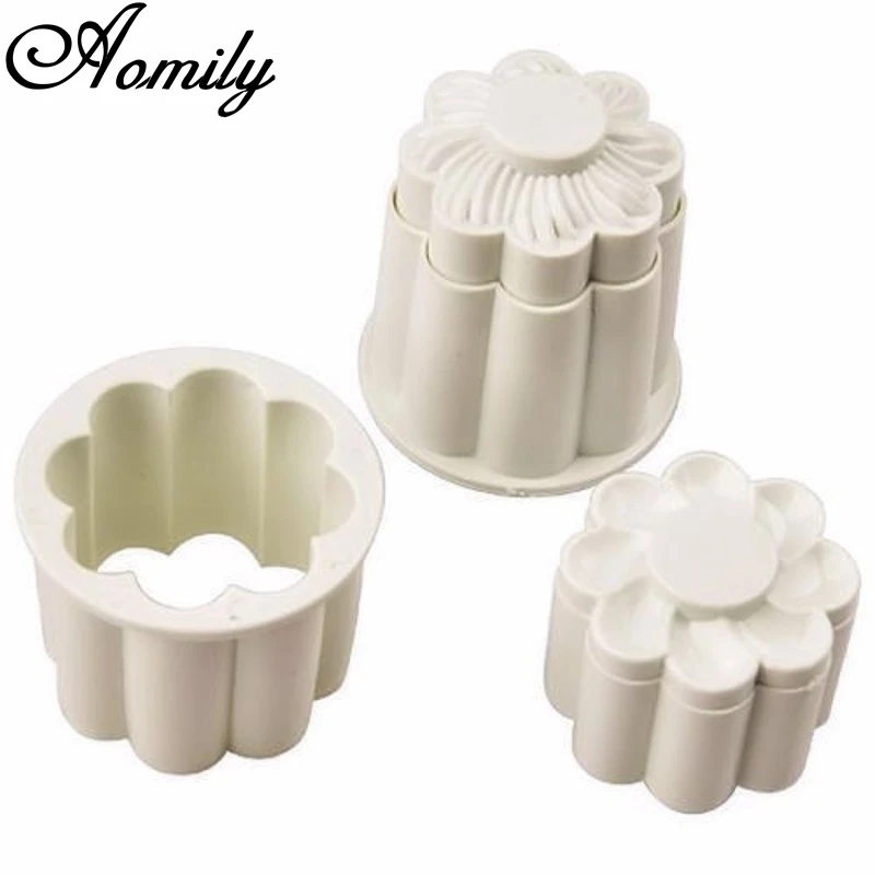 Aomily 2Pcs/Set Flowers 3D Cookies Fondant Cutter Homemade Cake Pastry DIY Baking Embossed Chocolate Biscuit Mold Decorating
Aomily 2Pcs/Set Flowers 3D Cookies Fondant Cutter Homemade Cake Pastry DIY Baking Embossed Chocolate Biscuit Mold Decorating
