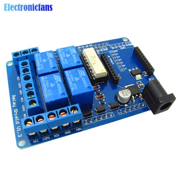 240V 3A 4 Channel Wireless Relay Module Opto-isolator Xbee Bluetooth Bee Relay Shield Expansion Board Switch For Arduino HomeApp
240V 3A 4 Channel Wireless Relay Module Opto-isolator Xbee Bluetooth Bee Relay Shield Expansion Board Switch For Arduino HomeApp