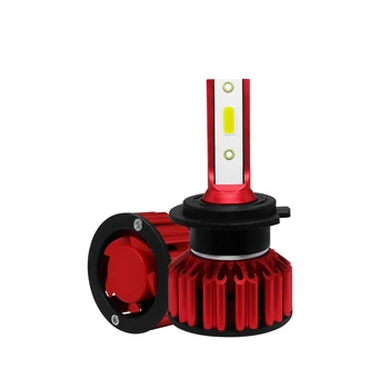 2 X H7 Q6 LED Headlight Bulb 25W 3000LM 9V-36V IP68 Waterproof 6000K Cold White 200M Light Range 360 Degree Beam for ALL IN ONE