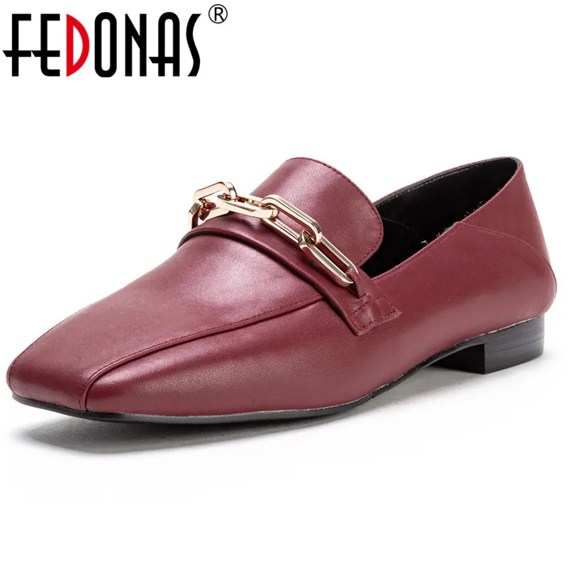 FEDONAS Euro Style Women Sqaure Toe High Heels Pumps Genuine Leather Classic Chains Party Club Dancing Shoes Woman Basic Pumps
FEDONAS Euro Style Women Sqaure Toe High Heels Pumps Genuine Leather Classic Chains Party Club Dancing Shoes Woman Basic Pumps