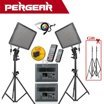 2 Units/ Lot Aputure HR672W High CRI 95+ 672 Led Video Studio Light Panel w/ 2.4G Remote Control + Batteries + Light Stands
2 Units/ Lot Aputure HR672W High CRI 95+ 672 Led Video Studio Light Panel w/ 2.4G Remote Control + Batteries + Light Stands