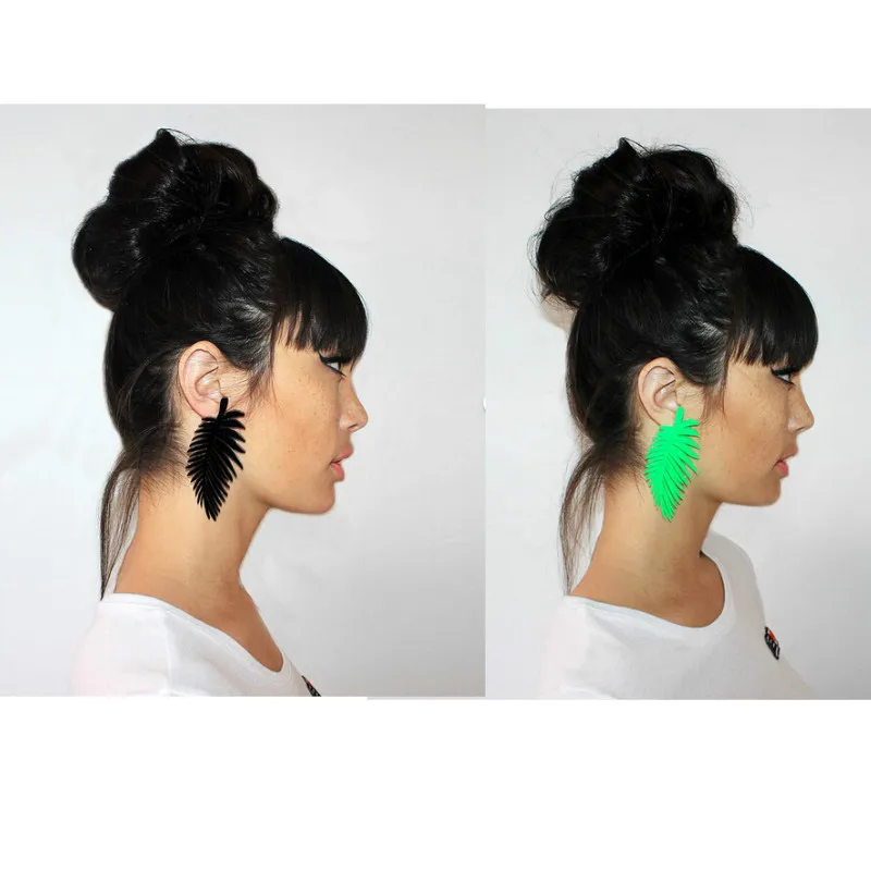 2018 New European Night Club Hot Fashion Black Acrylic Cool Earring Big Tree Leaf Leaves Long Stud Earrings for Women Jewelry
2018 New European Night Club Hot Fashion Black Acrylic Cool Earring Big Tree Leaf Leaves Long Stud Earrings for Women Jewelry
