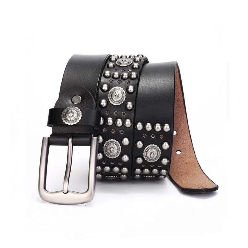 GFOHUO Brand new design Men Retro Steampunk Rivet Leather belt Metal Rock Genuine Leather male Gothic belt for jeans
GFOHUO Brand new design Men Retro Steampunk Rivet Leather belt Metal Rock Genuine Leather male Gothic belt for jeans