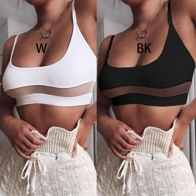 Lingerie Women Sexy Open Back Solid Color Bralette Wireless Sheer Mesh Patchwork Sport Crop Top Seamless Fitness Cami Vest
Lingerie Women Sexy Open Back Solid Color Bralette Wireless Sheer Mesh Patchwork Sport Crop Top Seamless Fitness Cami Vest