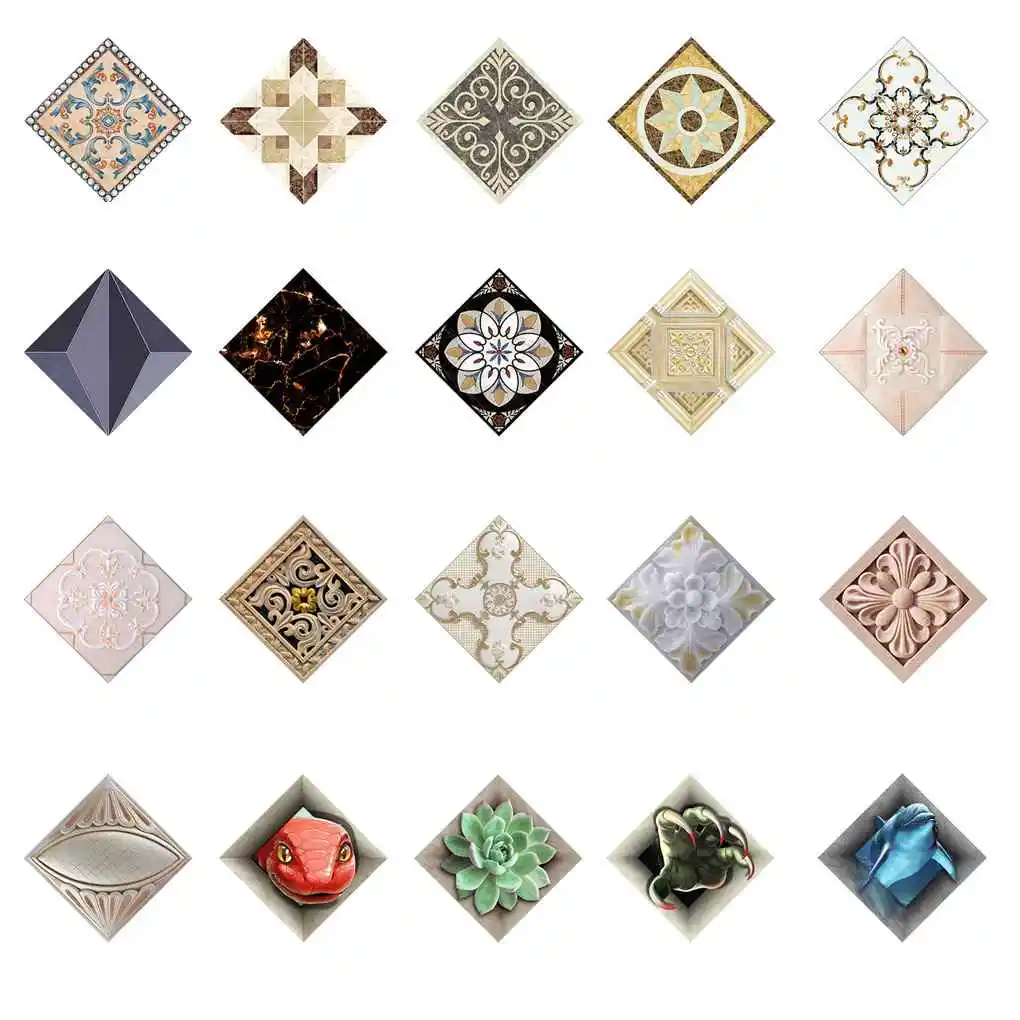 10pcs 3D Anima Lotus Tile Diagonal Seam Stickers Film Self Adhesive Floor Wall Sticker 8cm*8cm/12cm*12cm
10pcs 3D Anima Lotus Tile Diagonal Seam Stickers Film Self Adhesive Floor Wall Sticker 8cm*8cm/12cm*12cm