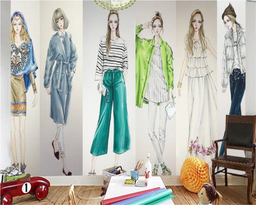 beibehang High classics classic papel de parede wallpaper fashion girl clothing store barber shop background illustration tapety
beibehang High classics classic papel de parede wallpaper fashion girl clothing store barber shop background illustration tapety