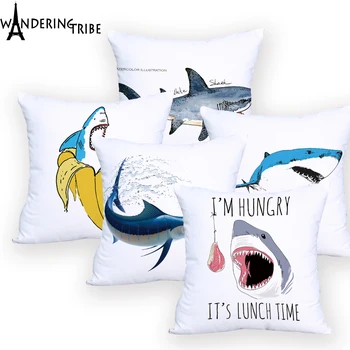 Large Marlin Decorative Pillow Cover White Decoration Printed Cushion Cover Shark Pillow Case for Sofa Personalized
Large Marlin Decorative Pillow Cover White Decoration Printed Cushion Cover Shark Pillow Case for Sofa Personalized