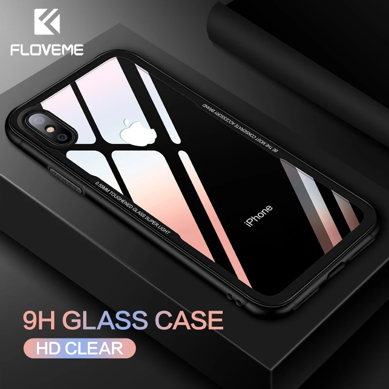 FLOVEME Tempered Glass Phone Case for iPhone X 10 , 0.7MM Protective Mobile Phone Cover Cases for iPhone 7 8 Plus 6 6s XS Max XR
FLOVEME Tempered Glass Phone Case for iPhone X 10 , 0.7MM Protective Mobile Phone Cover Cases for iPhone 7 8 Plus 6 6s XS Max XR
