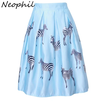 Neophil 2020 Summer Women Printed Pleated Midi Skirts Zebra Pattern High Waist Flare Elastic Fashion Party Skirts Saia S1607025
Neophil 2020 Summer Women Printed Pleated Midi Skirts Zebra Pattern High Waist Flare Elastic Fashion Party Skirts Saia S1607025