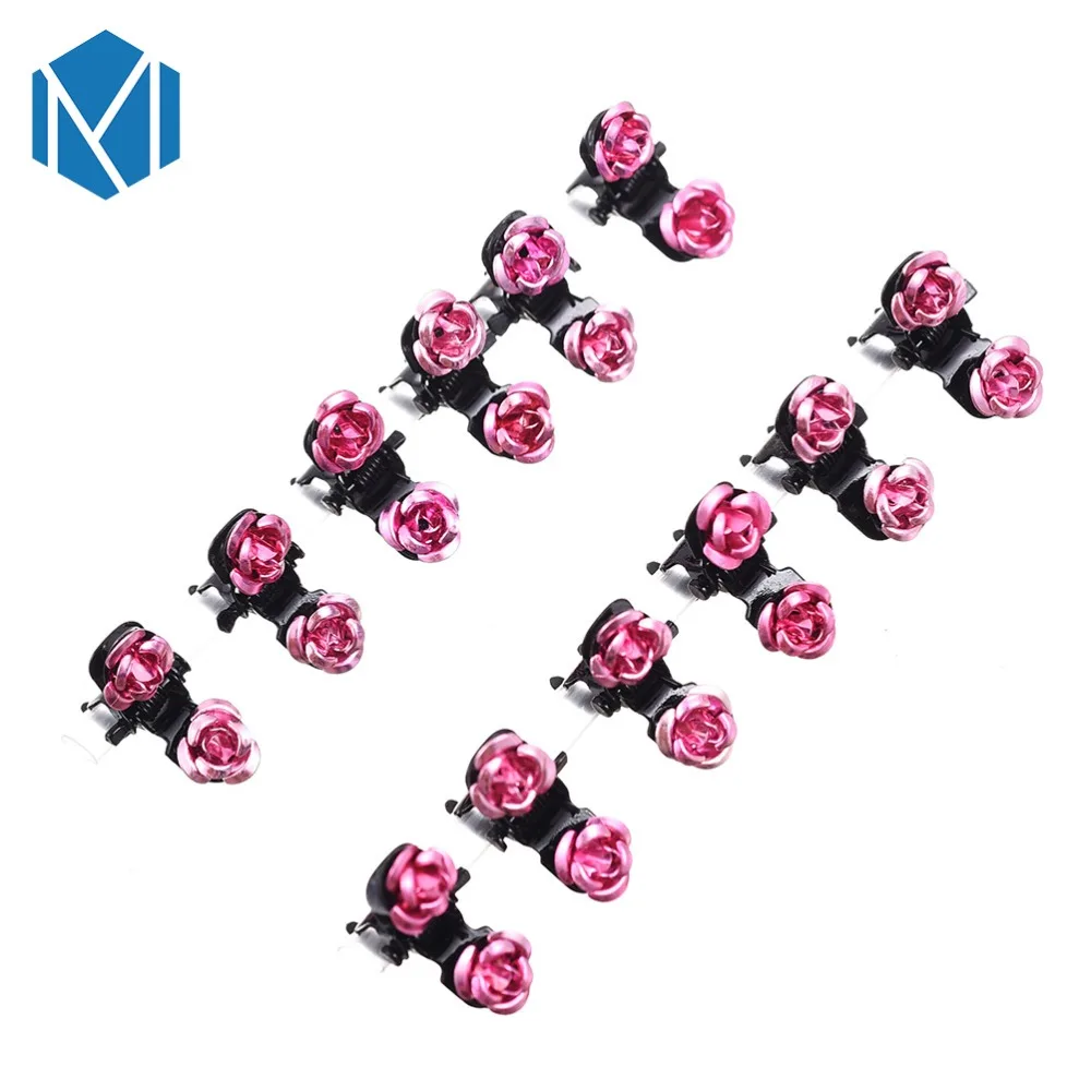 MISM 12Pc/Set New Girls Mini Hairgrips Rose Flower Hair Claws Clamp Kids Hair Clips Wedding Bridal Womens DIY Hair Accessories
MISM 12Pc/Set New Girls Mini Hairgrips Rose Flower Hair Claws Clamp Kids Hair Clips Wedding Bridal Womens DIY Hair Accessories