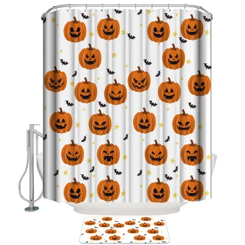 Halloween scary pumpkin Bathroom Accessory Sets Waterproof Inside Modern Funny Rings Cloth House Women Cool Cute Shower Curtain
Halloween scary pumpkin Bathroom Accessory Sets Waterproof Inside Modern Funny Rings Cloth House Women Cool Cute Shower Curtain