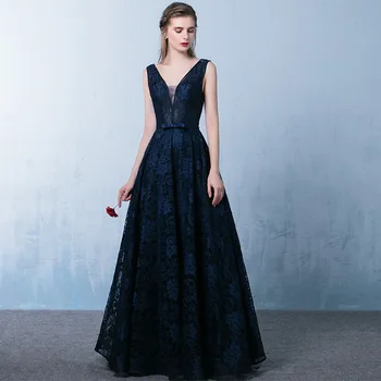 2019 Beauty Elegant Backless V Neck Long N Blue Evening Dresses Zipper Party Dress Formal Prom Party Dresses Plus Size
2019 Beauty Elegant Backless V Neck Long N Blue Evening Dresses Zipper Party Dress Formal Prom Party Dresses Plus Size