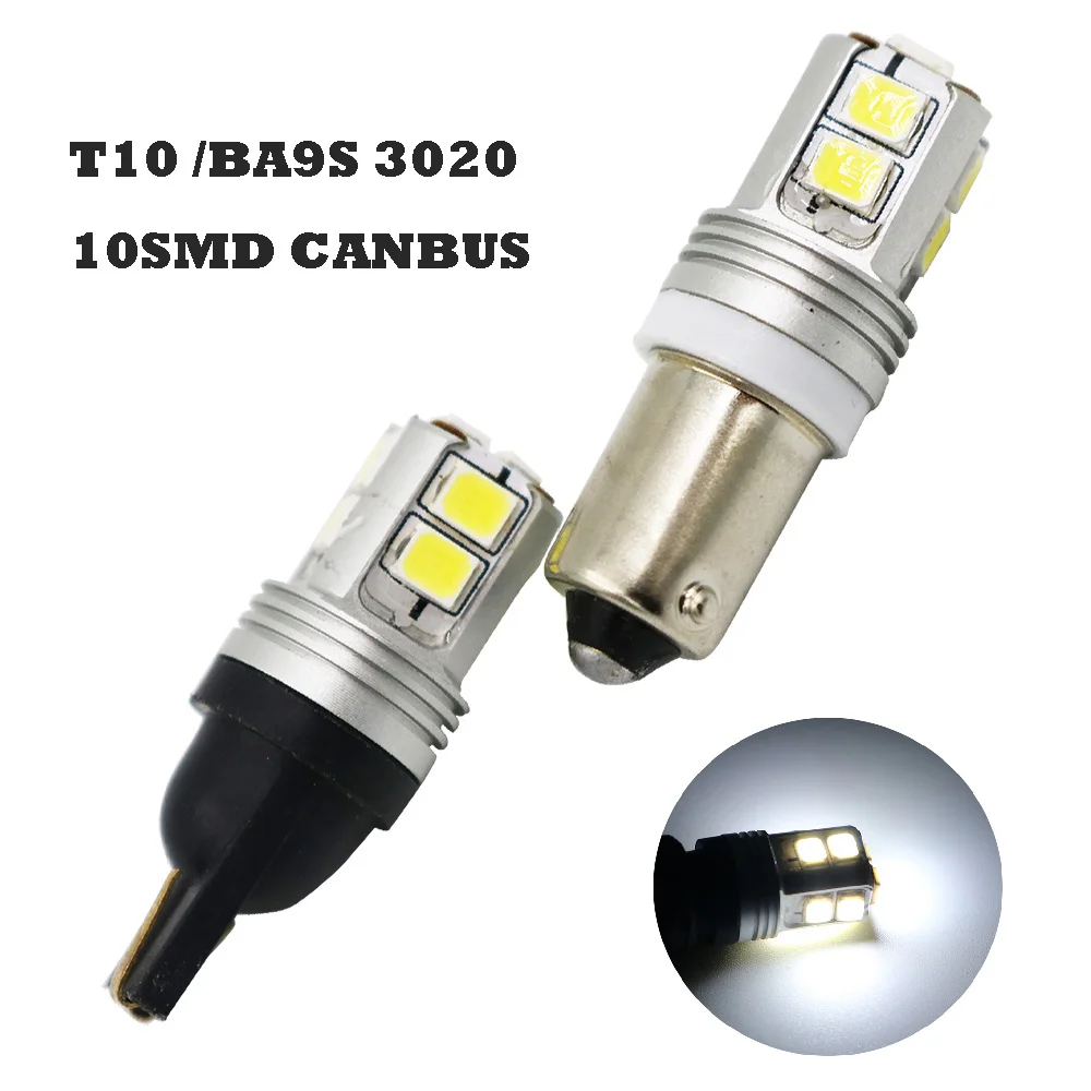 YSY 2pcs 4W Canbus W5W LED T10 BA9S 3020 10SMD Car LED Interior Light Clearance Bulbs Backup Reverse Lamp Parking Light
YSY 2pcs 4W Canbus W5W LED T10 BA9S 3020 10SMD Car LED Interior Light Clearance Bulbs Backup Reverse Lamp Parking Light