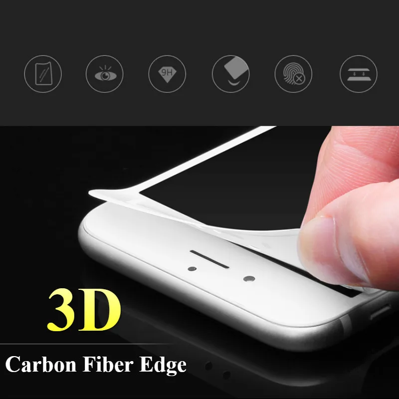 White Carbon Fiber Edge Screen Protector Film 3D Curved Tempered Glass For iPhone XS Max XR X 10 8 7 6 6S Plus 5 5S SE 5C 4 4S
White Carbon Fiber Edge Screen Protector Film 3D Curved Tempered Glass For iPhone XS Max XR X 10 8 7 6 6S Plus 5 5S SE 5C 4 4S