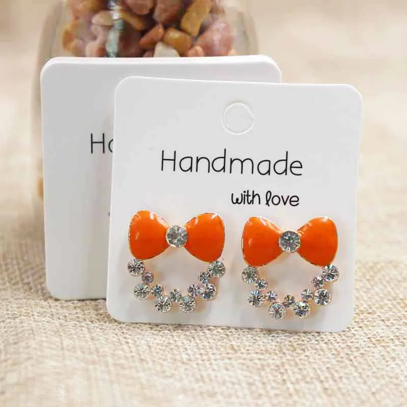 100pcs Diy handmade earring card jewelry package stud earring display card 5*5cm custom logo cost extra
100pcs Diy handmade earring card jewelry package stud earring display card 5*5cm custom logo cost extra