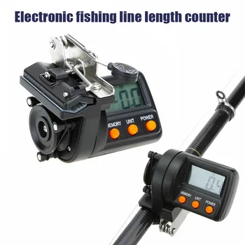 Hot Selling Fishing Line Counter Digital Clip-on Deepth Gauge with LED Digital Display Maximum Measurement Length 999.9M