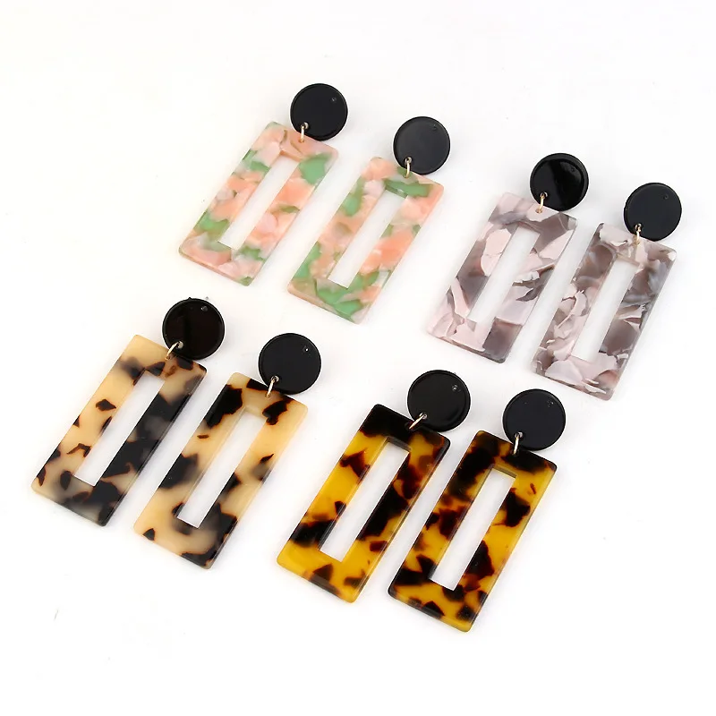 Fashion Multicolor Leopard Print Resin Acrylic Drop Earrings For Women Personality Square Geometric Long Dangle Earring Jewelry
Fashion Multicolor Leopard Print Resin Acrylic Drop Earrings For Women Personality Square Geometric Long Dangle Earring Jewelry