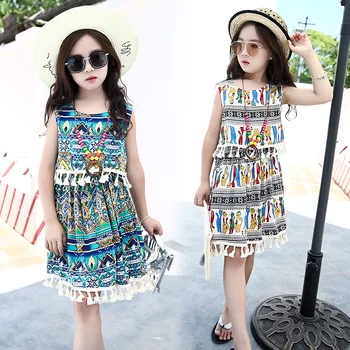 2018 summer dresses for Girls in holiday Beach Dresses of the big sizes Bohemian Tassel clothes for girls Kids 4,6,8,10,12,14ys
2018 summer dresses for Girls in holiday Beach Dresses of the big sizes Bohemian Tassel clothes for girls Kids 4,6,8,10,12,14ys