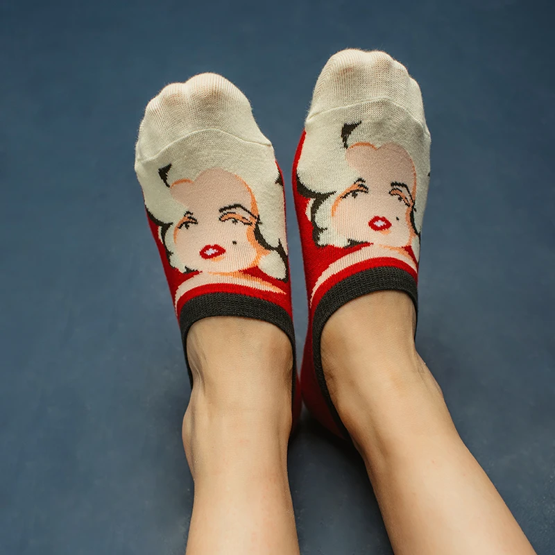 HUI GUAN Abstract Original Cartoon Patterned Breathable Low Socks Women Seamless Invisible Socks All Cotton Boat Short Socks
HUI GUAN Abstract Original Cartoon Patterned Breathable Low Socks Women Seamless Invisible Socks All Cotton Boat Short Socks