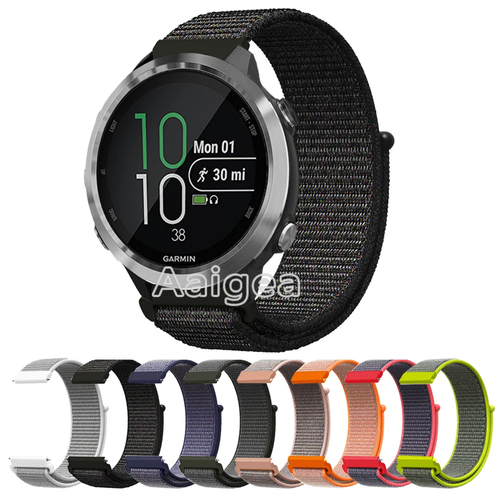 Woven Nylon Watch Band Sport Loop Strap for Garmin Forerunner 645 Music Smart Watch Replacement bracelet wrist band strap 20mm
Woven Nylon Watch Band Sport Loop Strap for Garmin Forerunner 645 Music Smart Watch Replacement bracelet wrist band strap 20mm