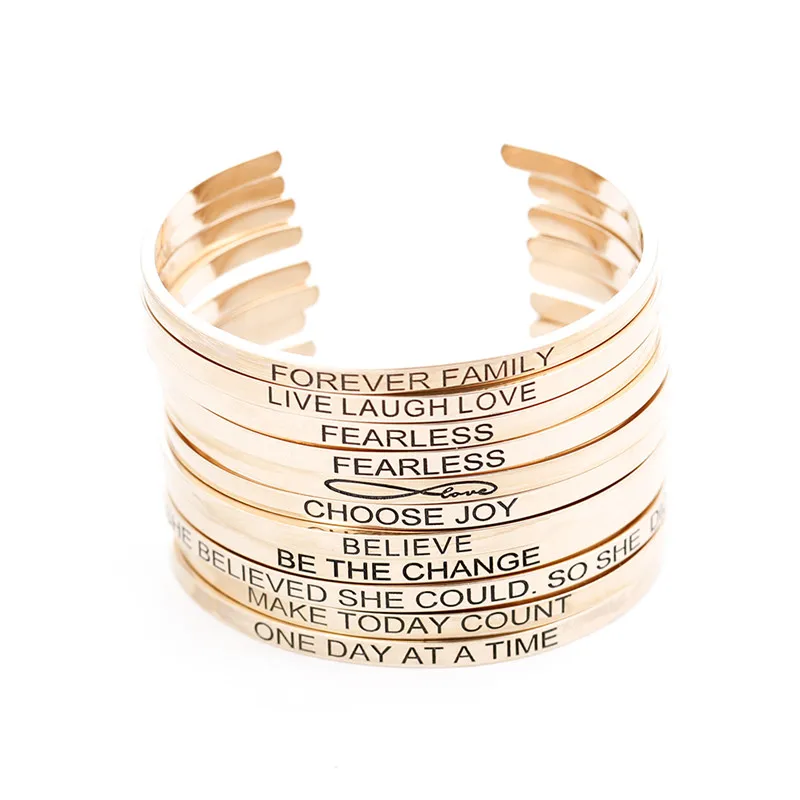 Statement Jewelry Silver Letters Bracelets For Women Girls Graduation Gift Stainless Steel Adjust Bangles Bijoux Femme 2019
Statement Jewelry Silver Letters Bracelets For Women Girls Graduation Gift Stainless Steel Adjust Bangles Bijoux Femme 2019
