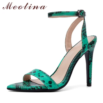 Meotina Women Sandals Summer Shoes Sexy Snake Print Thin Heels Shoes Buckle Extreme High Heel Ankle Strap Sandals Ladies Size 43
Meotina Women Sandals Summer Shoes Sexy Snake Print Thin Heels Shoes Buckle Extreme High Heel Ankle Strap Sandals Ladies Size 43