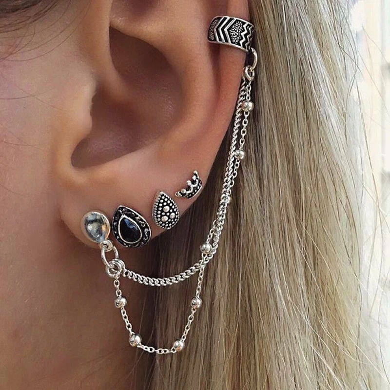 4 Pcs/set New Arrival Bohemian Retro Style Crown Water Droplets Chain 4pcs Sets Fashion Earrings for Women Jewelry Gifts
4 Pcs/set New Arrival Bohemian Retro Style Crown Water Droplets Chain 4pcs Sets Fashion Earrings for Women Jewelry Gifts
