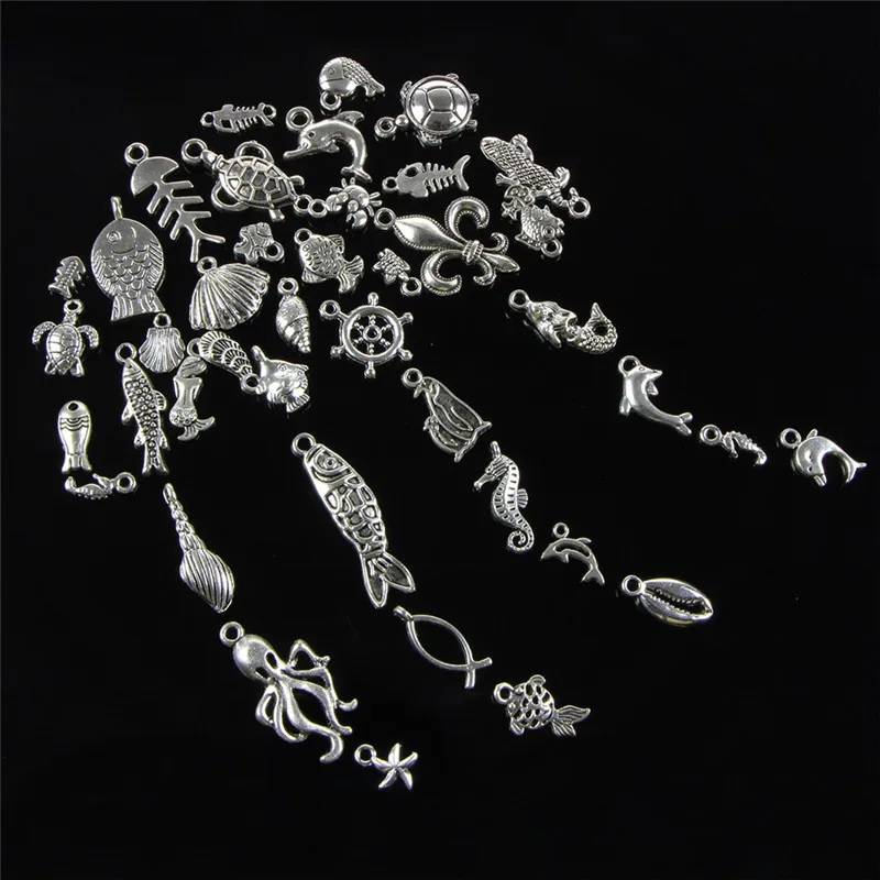 100PCS Bulk Lots Mixed Antique silver mini Ocean Dolphin Shell Charms Pendant Jewelry Making DIY Charm Handmade Crafts
100PCS Bulk Lots Mixed Antique silver mini Ocean Dolphin Shell Charms Pendant Jewelry Making DIY Charm Handmade Crafts