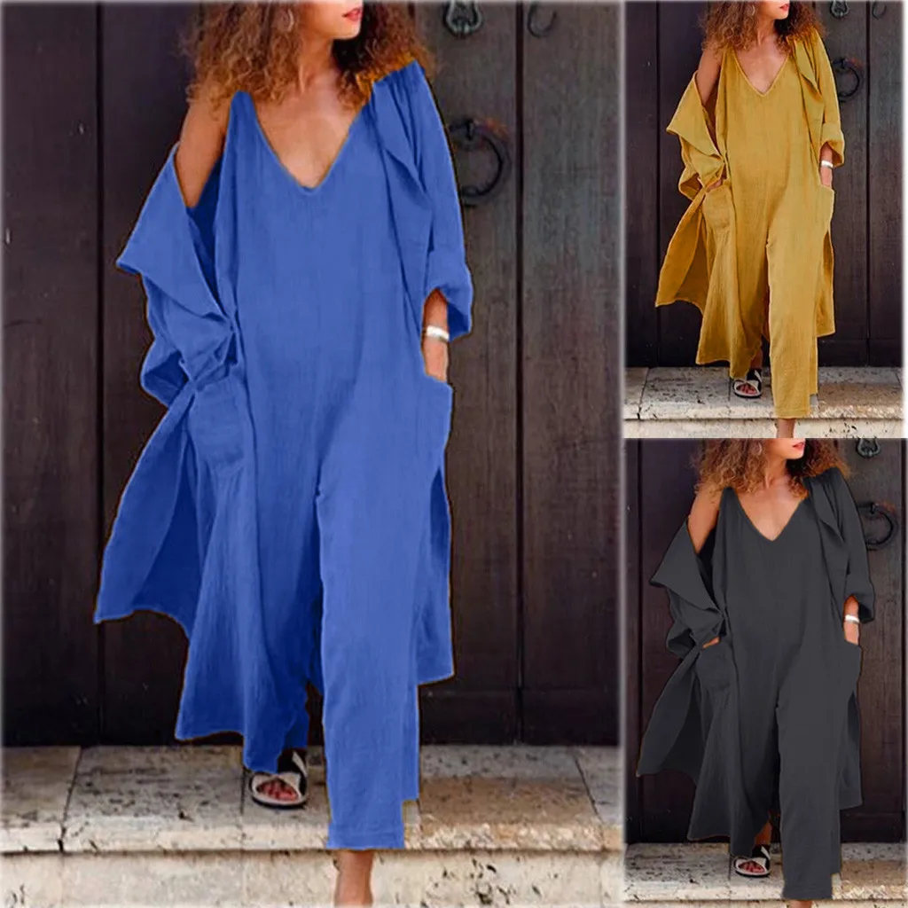 jumpsuits for women 2019 Women Summer Sleeveless Loose Wide Leg Bib Pants Jumpsuit Romper Playsuit Plus rompers bayan tulum 
jumpsuits for women 2019 Women Summer Sleeveless Loose Wide Leg Bib Pants Jumpsuit Romper Playsuit Plus rompers bayan tulum