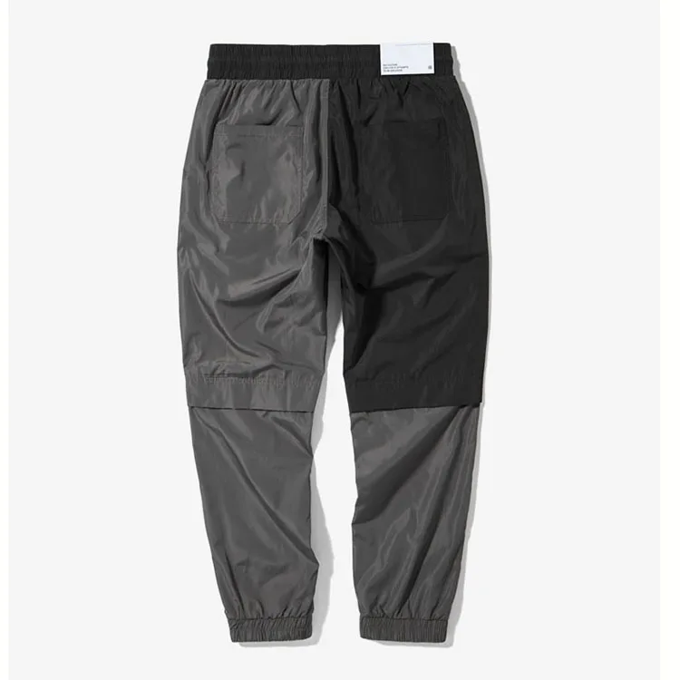 Aolamegs Men Casual Pants Spliced Color Waterproof Jogger Pants Fashion Design Drawstring Trousers High Street Male Pants S-XXL (5)