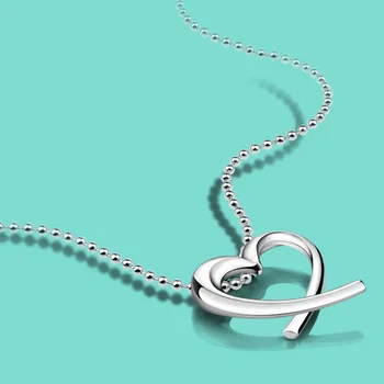 women's 925 sterling silver necklace popular popular heart pendant necklaces long size Solid silver necklace Free shipping
women's 925 sterling silver necklace popular popular heart pendant necklaces long size Solid silver necklace Free shipping